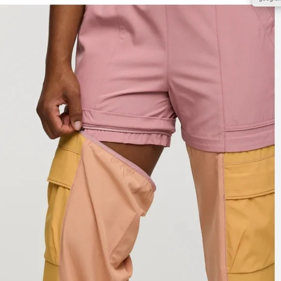 Cotopaxi Losdos Convertible Zip Off Pants Pink Orange Small - rose and apricot - Picture 2 of 10